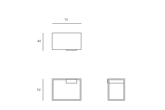 mesa de cabeceira mínima;
